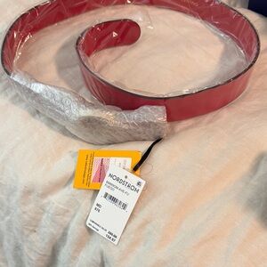 Valentino Vibrant Red Leather Belt